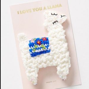 Anthropologie Kate jenkins llama 🦙 pin NWT 🌟🌟